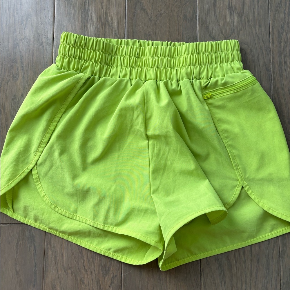 Blooming Jelly women’s running short - Neon Green - S